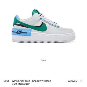 Nike Womens AF1 Shadow “Photon Dust Malachite” size 7